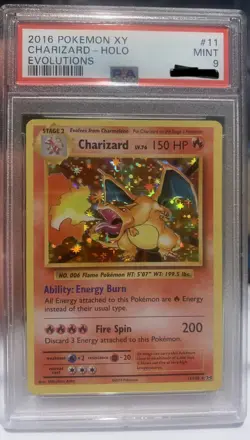 2016 XY Evolutions Charizard Holo 11/108 PSA 9 Pokemon Cards - Image 1