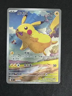 Pokemon TCG Chinese Exclusive Pikachu AR 170/151 151c Card NM to MINT - Image 1