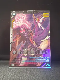 MASTER GUNDAM FUUNSAIKI FQ01-009 Gundam Arsenal Base Card G Foil Card - Image 1