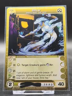 Chaotic Card : Silv Servant Of Air Alliances Unraveled Creature - Image 1