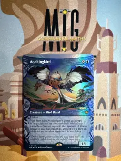 Mockingbird ✨ Showcase Borderless FOIL ✨ MTG NM Near Mint Bloomburrow (0305) - Image 1