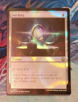 *IN HAND* 1x Sol Ring - Ripple Foil MTG Modern Horizons 3 MH3 NM - Image 1