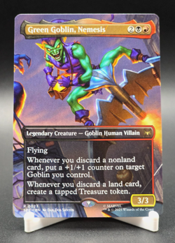 Green Goblin, Nemesis Magic the Gathering Marvels Spider-Man Rare Borderless #23 - Image 1