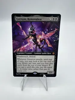 MTG Marvel Spiderman Gwenom Remorseless Extended Non Foil 0256 - Image 1