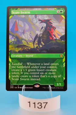 MTG Scute Swarm (Showcase) Zendikar Rising Regular #308 - Image 1