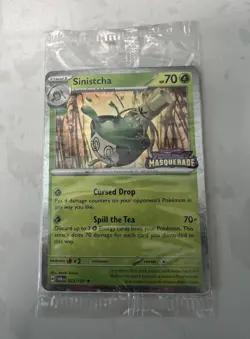 2024 Pokemon Sinistcha 022/167 Twilight Masquerade Stamped Best Buy Promo Sealed - Image 3