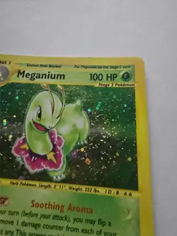 Pokemon TCG Meganium Expedition Base Set Holo Rare Card 18/165 - Image 3