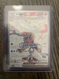 Pokemon TCG Greninja EX Holo Card Twilight Masquerade Ultra Rare 198/167 - Image 1