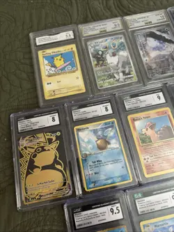 CGC Graded Pokemon 19 Card Slab Lot Bulk Vintage Mint Gem Pikachu Squirtle Vmax - Image 2