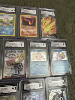 CGC Graded Pokemon 19 Card Slab Lot Bulk Vintage Mint Gem Pikachu Squirtle Vmax - Image 4