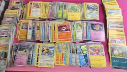 Modern Pokemon Bulk Cards Lot 450+ cards See Pics No Energy No Trainer No Foil - Image 1