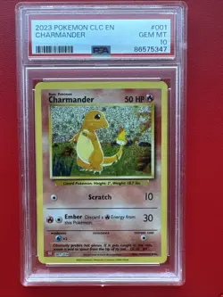 2023 POKEMON CLC-TRADING CARD GAME CLASSIC #001 CHARMANDER PSA 10 - Image 1