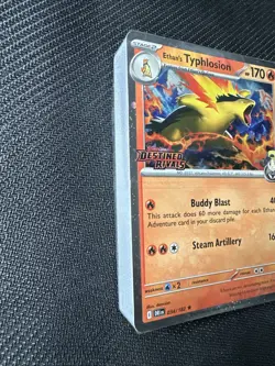 Pokemon Destined Rivals Ethan's Typhlosion Prerelease Sealed Stamped Promo - Image 2