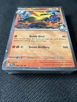 Pokemon Destined Rivals Ethan's Typhlosion Prerelease Sealed Stamped Promo - Image 4