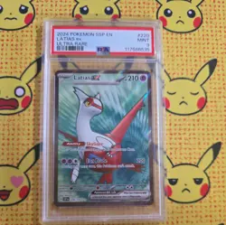 Pokemon TCG Latias EX Surging Sparks 220/191 Ultra Rare Full Art PSA 9 - Image 1