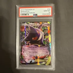 2014 Pokemon XY Gengar EX #34 Phantom Forces 34/119 GEM MINT PSA 10 - Image 1