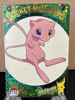 Pokemon Vending Prism Sticker 331 327 Mew Pikachu Charmander Squirtle Togepi - Image 1