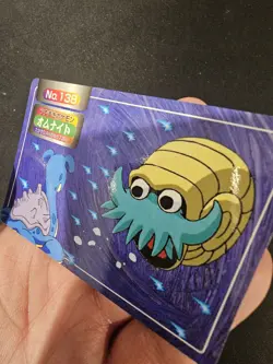 Pokemon: Omanyte VS Lapras No. 138 Topsun 1997 Japanese MP - Image 3