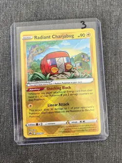 Radiant Charjabug 051/159 Crown Zenith Pokemon TCG Holo Ultra Rare - Image 3