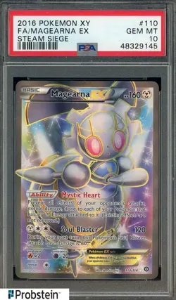 2016 Pokemon XY Steam Siege #110 Magearna Ex Fa PSA 10 GEM MINT - Image 1