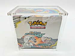 Pokemon TCG: Sun & Moon Cosmic Eclipse Booster Box Sealed w/ Acrylic Case - Image 1