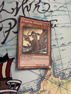 Yugioh VAMPIRE DRAGON EXVC-EN081 1st Edition Secret Rare Lightly Played - Image 2