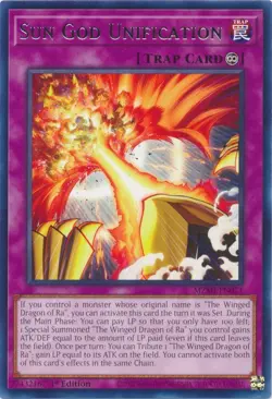 Yugioh - Sun God Unification (Rare) (1st Edition) - MZMI-EN071 P - Image 1