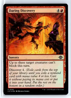 FOIL Daring Discovery Lost Caverns of Ixalan - MTG Magic the Gathering Card - Image 1