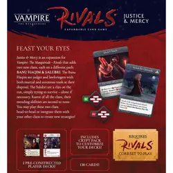 Vampire: The Masquerade Rivals Expandable Card Game: Justice & Mercy 810011725119 - Image 4