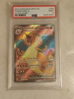 PSA 9 Charizard ex 183/165 Scarlet & Violet 151 Pokemon Card - Image 1