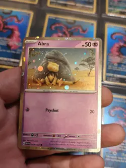 Abra 063/165 Cosmo HD Cosmos Holo Scarlet & Violet 151 Pokemon Card NM - Image 1