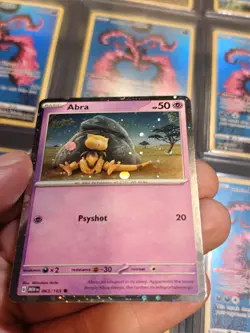 Abra 063/165 Cosmo HD Cosmos Holo Scarlet & Violet 151 Pokemon Card NM - Image 2