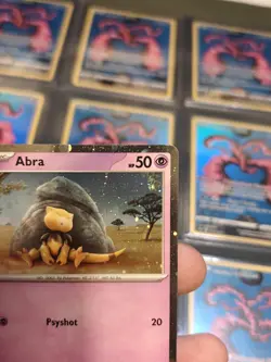 Abra 063/165 Cosmo HD Cosmos Holo Scarlet & Violet 151 Pokemon Card NM - Image 3