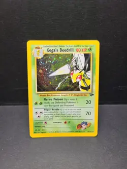 Koga's Beedrill 9/132 - Holo Pokemon Card - Gym Challenge - HP - Image 1