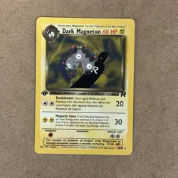1st Edition Dark Magneton 28/82 Team Rocket WoTC Pokemon Card Rare Near Mint - Image 1