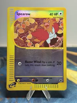 Spearow 130/165 Expedition Reverse Holo Pokemon TCG E Reader Series Card MP - Image 1