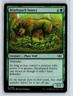 FOIL Bristlepack Sentry Outlaws of Thunder Junction - MTG Magic the Gatheri - Image 1