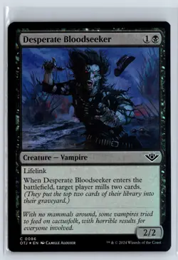 FOIL Desperate Bloodseeker Outlaws of Thunder Junction - MTG Magic the Gath - Image 1