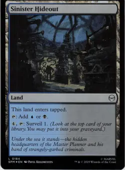Sinister Hideout L Marvel's Spider-Man 184 NM Foil MTG - Image 1