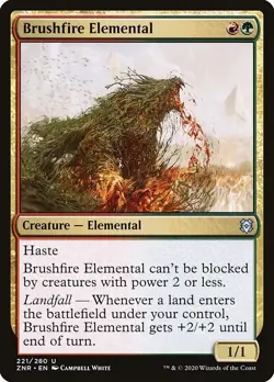 Brushfire Elemental 4x FOIL ZNR MTG Zendikar Rising Uncommon MINT red green - Image 1
