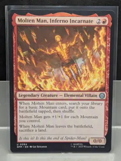 Molten Man, Inferno Incarnate X1 NM Marvel's Spider Man MTG - Image 1