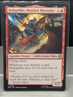Hobgoblin, Mantled Marauder X1 NM Marvel's Spider Man MTG - Image 1
