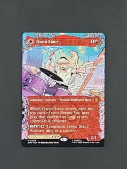 MTG ~ Gwen Stacy ~ Borderless ~ Marvel's Spider-Man ~ Foil ~ see pics - Image 1