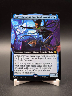 Lady Octopus, Inspired Inventor MTG Marvel's Spider-Man Rare Ext Art #252 NM+ - Image 1
