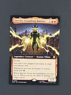 MTG ~ Electro, Assaulting Battery ~ Extended Art ~ Marvel's Spider-Man ~ NP - Image 1