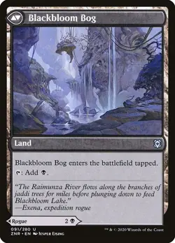 Blackbloom Rogue / Bog 4x FOIL ZNR MTG Zendikar Rising Uncommon MINT black - Image 2
