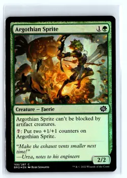 FOIL Argothian Sprite The Brothers' War - MTG Magic the Gathering Card - Image 1