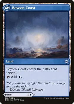 Beyeen Veil / Coast 2x FOIL ZNR MTG Zendikar Rising Uncommon MINT blue land - Image 2