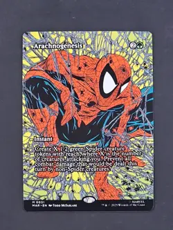 MTG ~Arachnogenesis ~ FULL ART ~ Spider-man Magic Card ~ pack fresh - Image 1