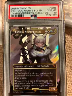 2025 MTG Final Fantasy Y'shtola, Night's Blessed PSA10 Surge Foil Borderless EN - Image 1